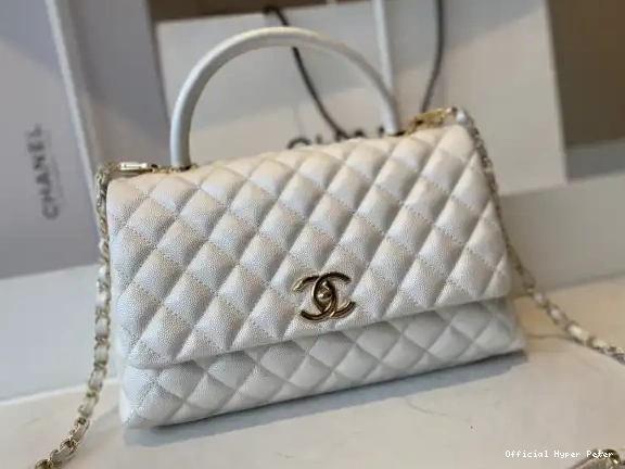 HyperPeter WITH LARGE TOP HANDLE CHANEL BAG FLAP 0518